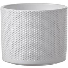 Кашпо EDELMAN Era Pot Round Рельефный 1,5 л White (1051622)