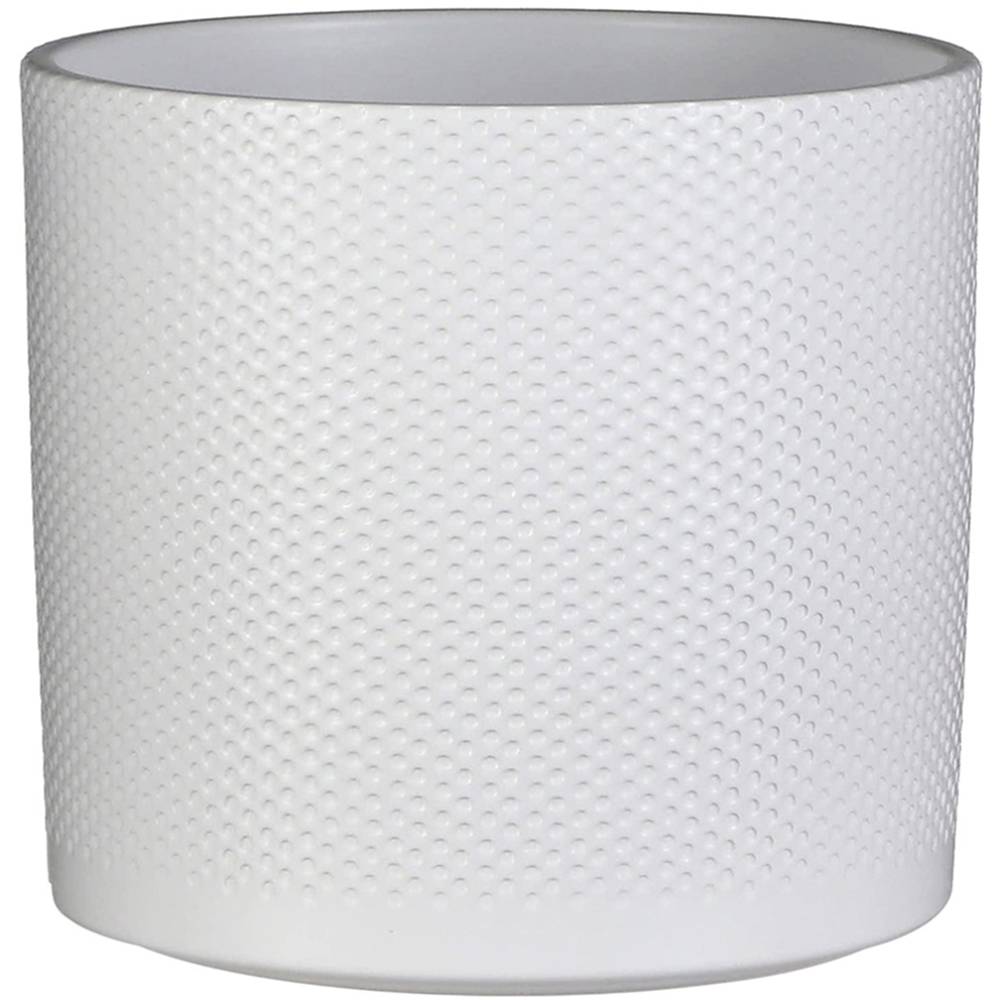 Кашпо EDELMAN Era Pot Round Рельєфний 2,3 л White (1051624)