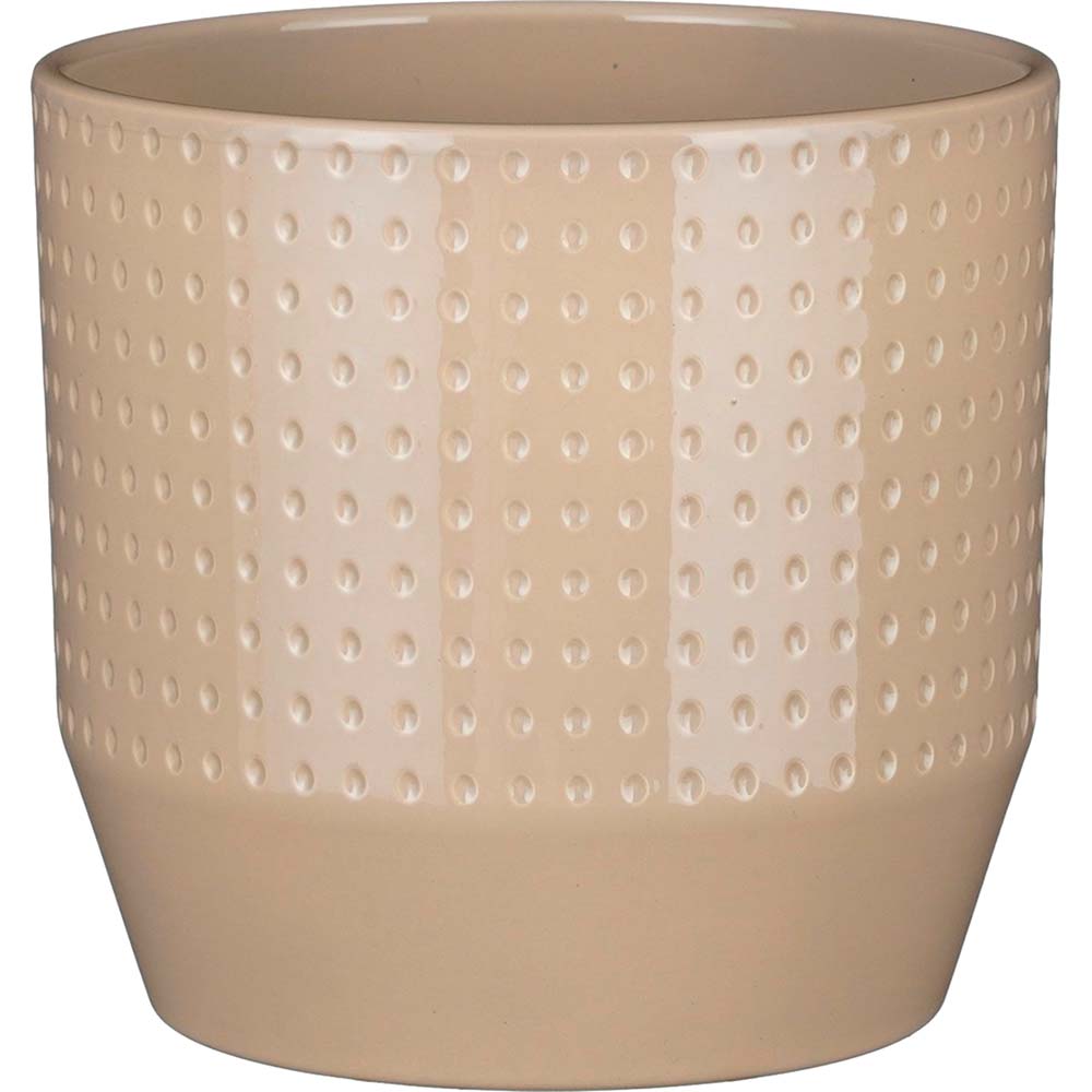 Кашпо EDELMAN Nola pot round 19.5см Beige (1138005)