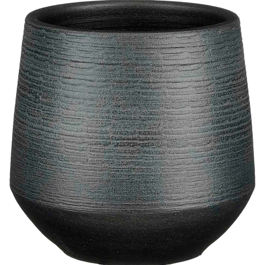 Кашпо EDELMAN Evora pot round 16см Black (1138174)
