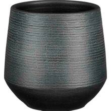 Кашпо EDELMAN Evora pot round 24см Black (1138176)