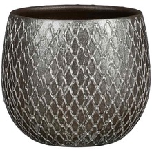 Кашпо EDELMAN Madeira pot round 18 см silver (1167610)