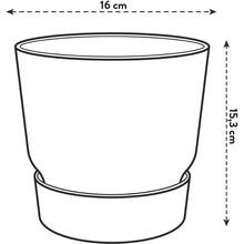 Горщик для рослин ELHO Greenville Round 2,1 л Beige (537951)