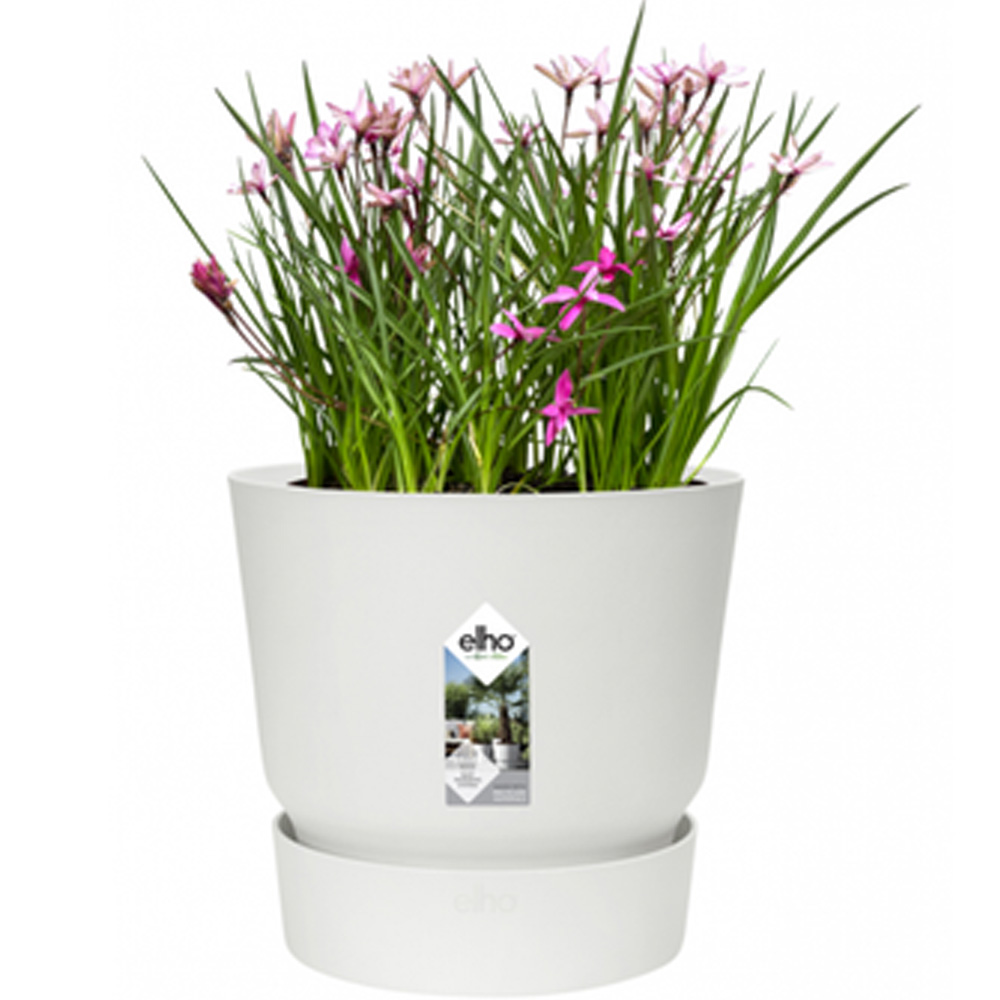 Фото 3 Горщик для рослин ELHO 332273 greenville round 40cm White
