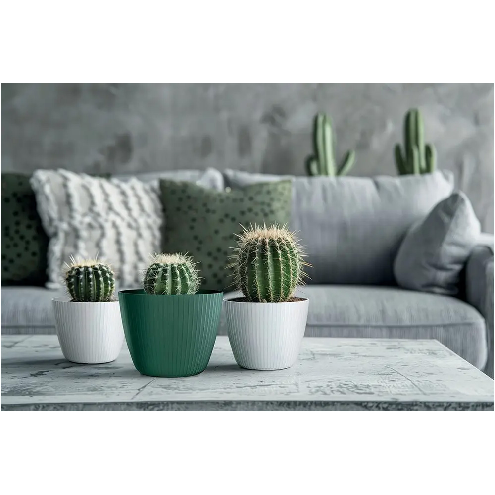 Фото Горшок для растений PROSPERPLAST LAMIA 5л Green (DLAL240-2411U)