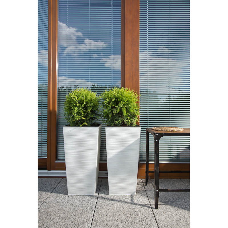 Вазон LAMELA Finezja Dluto 11 л White (9055890) Размеры 25 x 25 x 46.5