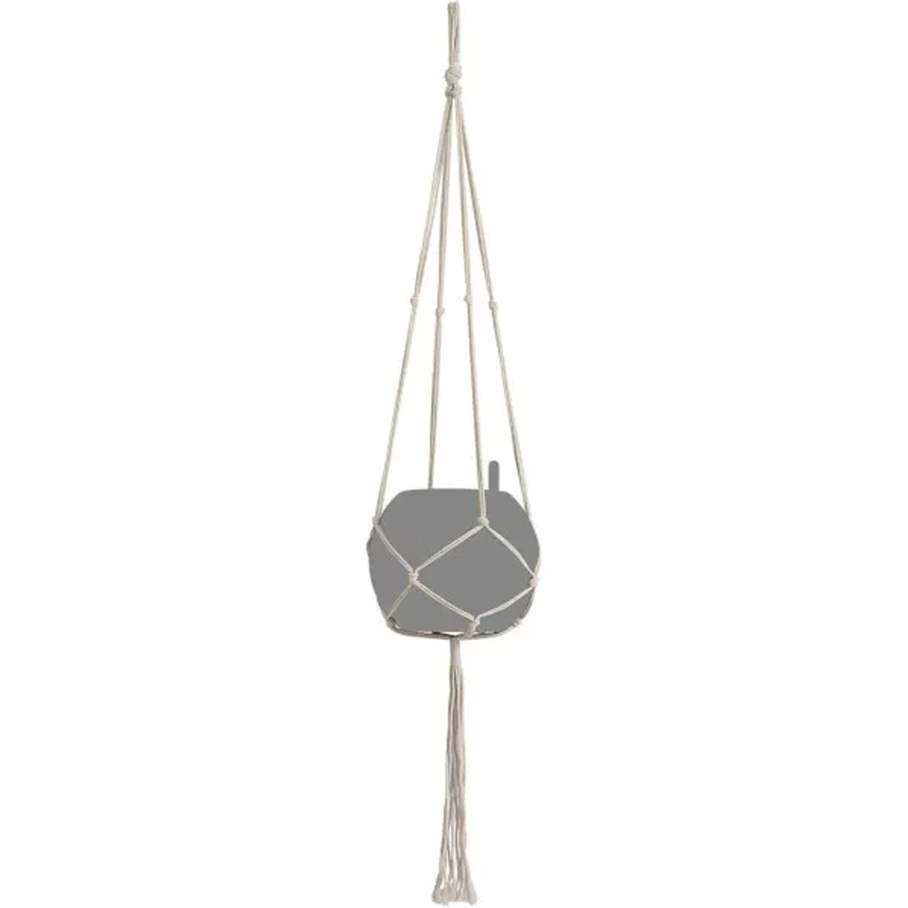 Підвіс для кашпо LECHUZA Macrame Cotton PURE 120 White (13897)