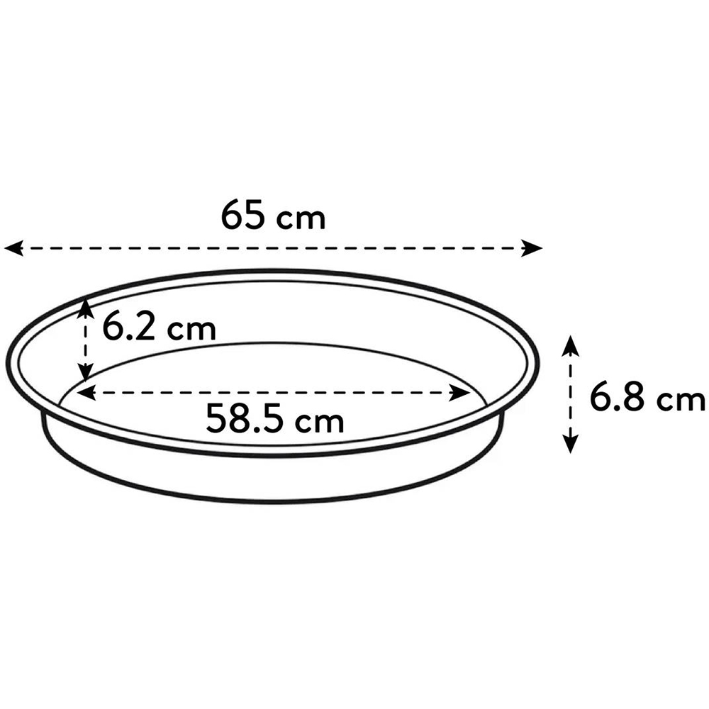 Подставка под вазон ELHO Green Basics Saucer 65 x 7 см Black (315290) Дополнительно изготовлен из 100 % переработанного пластика; с использованием энергии ветра; предотвращает загнивание корней; подходит для использования в помещении и на улице; аксессуар для самостоятельного выращивания