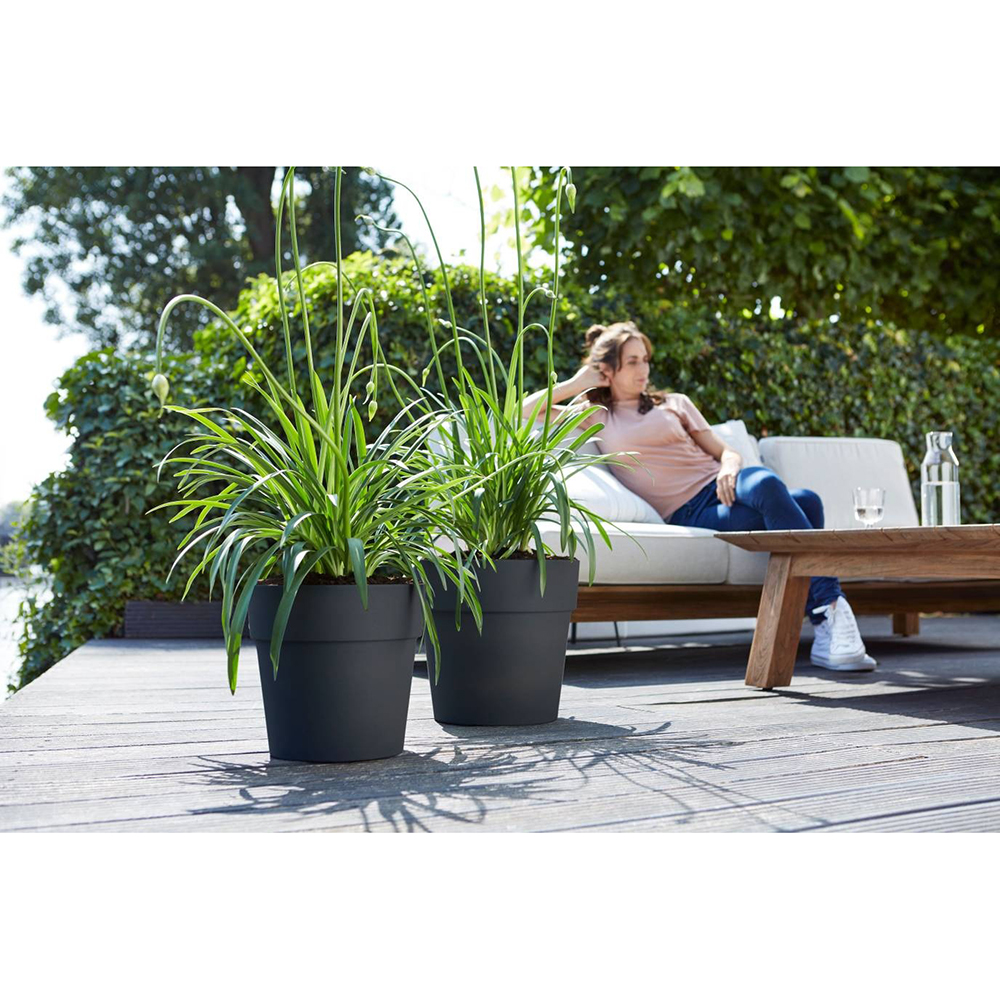 Фото 4 Горшок для растений ELHO Vibia Straight 40 x 37 см Anthracite (332310)