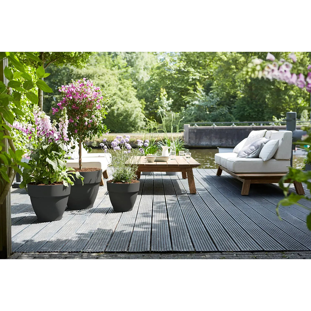 Внешний вид Горшок для растений ELHO Vibia Campana 30 x 26 см Anthracite (333195)