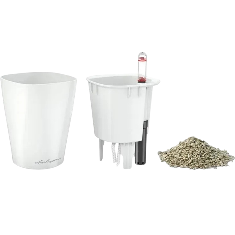 Кашпо LECHUZA Mini-Deltini Premium ярко-красный (14960) Материал пластик