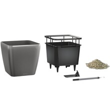 Горшок для растений LECHUZA Quadro Premium LS 21 Anthracite (16123)