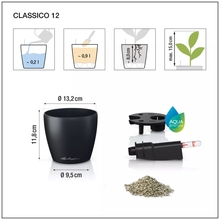 Горшок для растений LECHUZA Classico Color 12 Grey (16690)