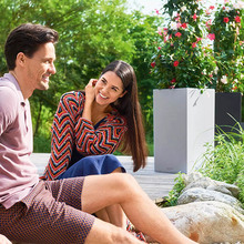 Кашпо LECHUZA Canto Slatestone High 40 темно-серый (15956)