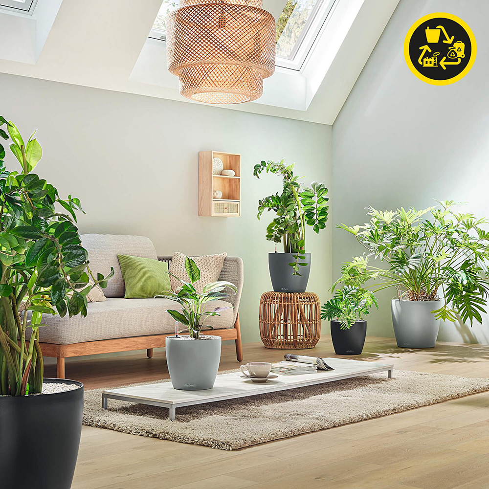 В Фокстрот Вазон LECHUZA Classico Color Eco 28 Dark Gray (18925)