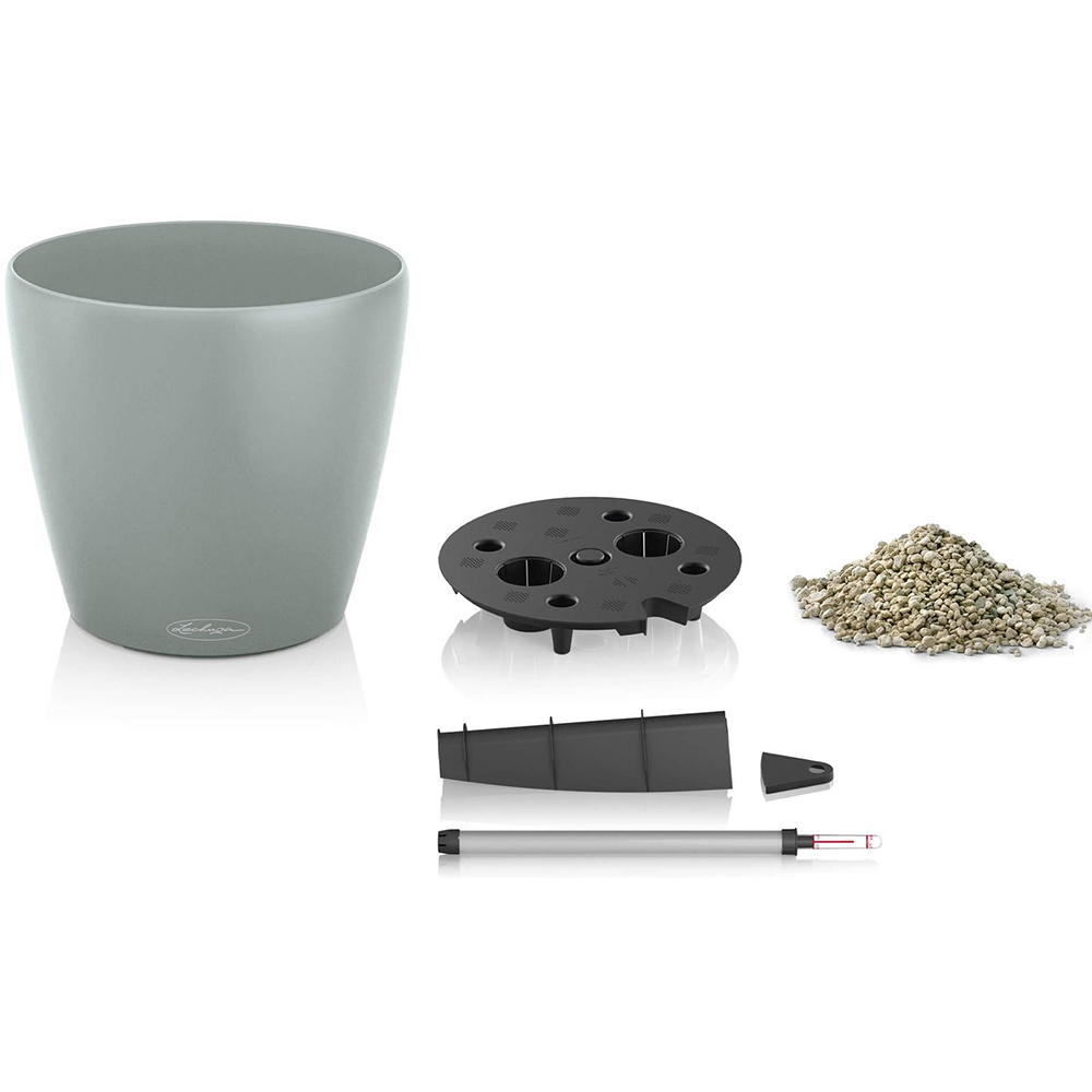 Вазон LECHUZA Classico Color Eco 35 Gray (18933) Материал пластик