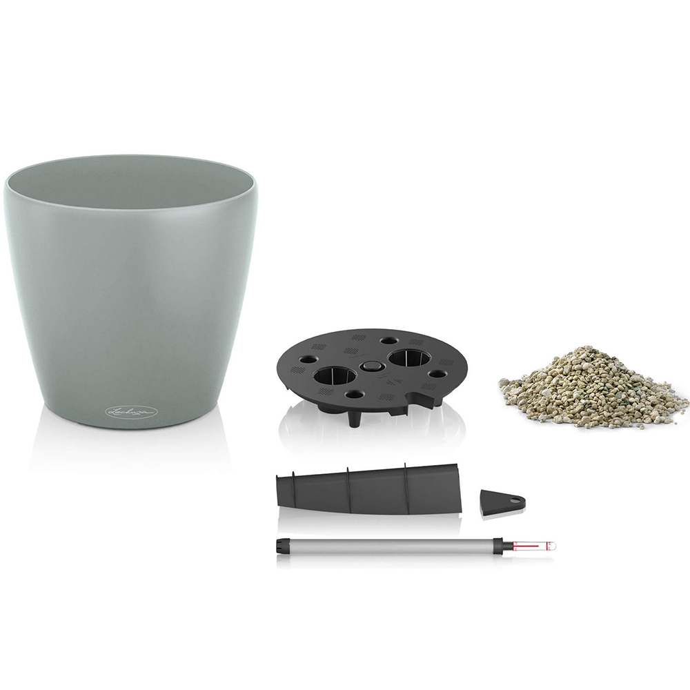 Вазон LECHUZA Classic Eco Eco 43 Gray (18943) Матеріал пластик