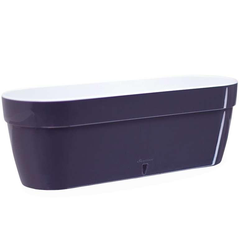 Горщик для рослин SANTINO Asti Window Box 50х17х20 см антрацит-білий (2021519)