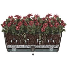 Горщик для рослин SANTINO Asti Window Box 50х17х20 см антрацит-білий (2021519)