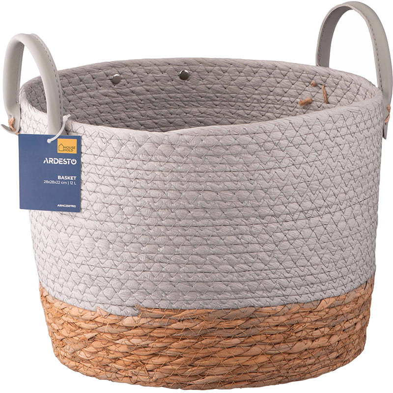 Зовнішній вигляд Кошик ARDESTO Minimalism 12 л Grey (ARHC2507RG)