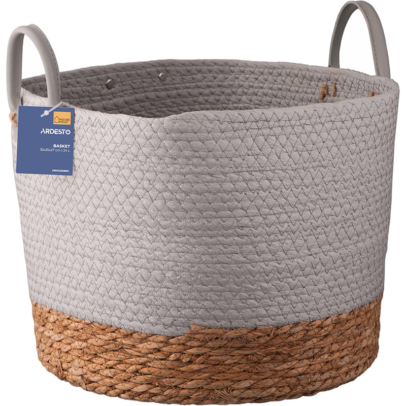 Зовнішній вигляд Кошик ARDESTO Minimalism 24 л Grey (ARHC2508RG)