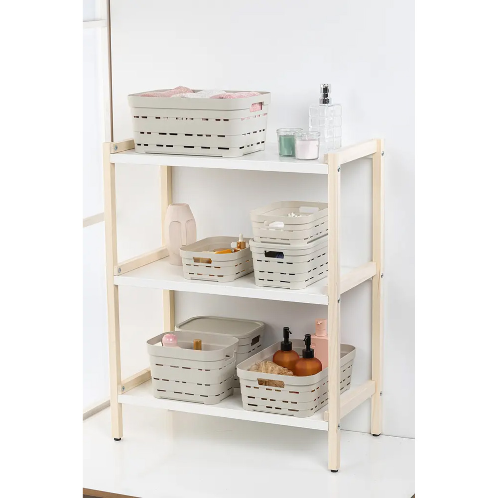 Корзина IDEA HOME Pyramid 8.2л 00615 Bej Размеры 36 x 24 x 12 