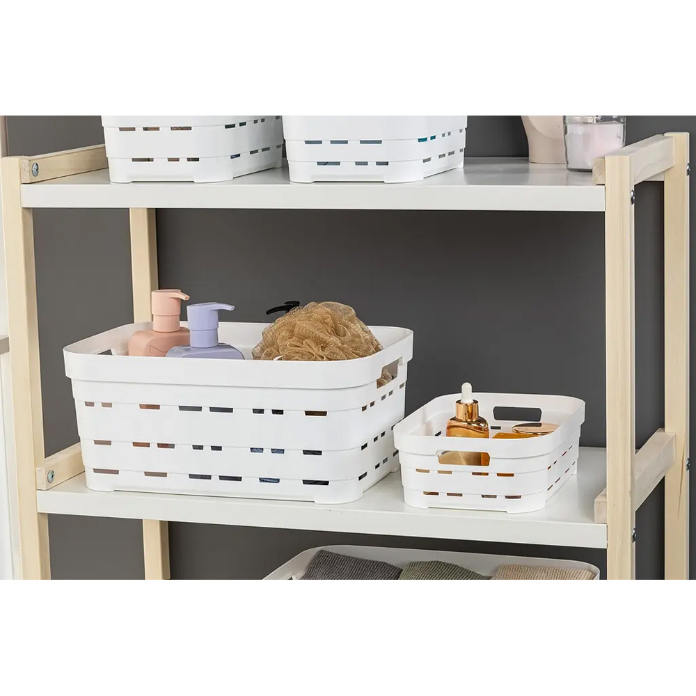 Корзина IDEA HOME Pyramid  8.2л 00615 White Размеры 36 x 24 x 12