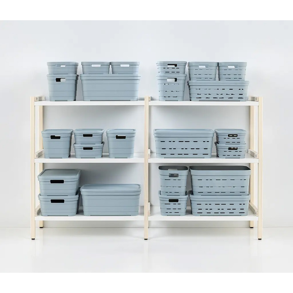 Корзина IDEA HOME Pyramid 10.8л 00616 Blue-Gray Размеры 36 x 24 x 16