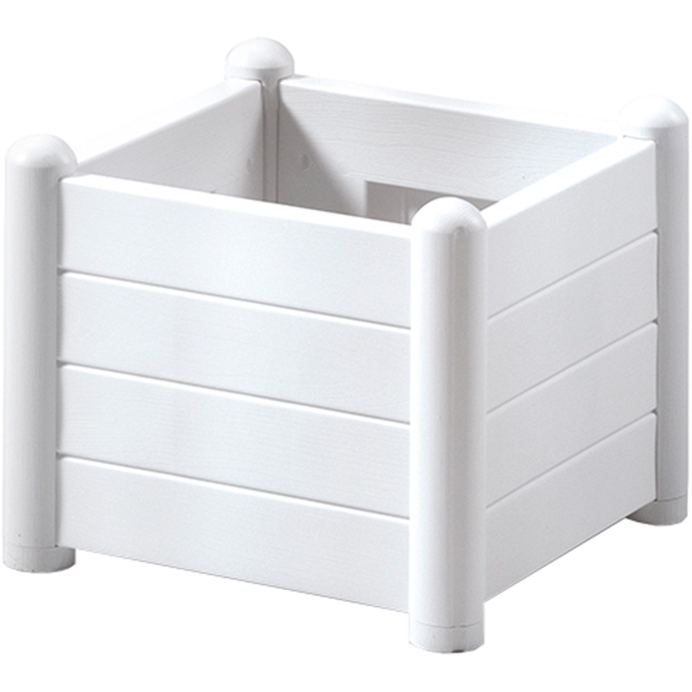 

Вазон STEFANPLAST Italia 43 х 43 х 35 см White (80034), Вазон квадратний Italia білий 43х43х35см