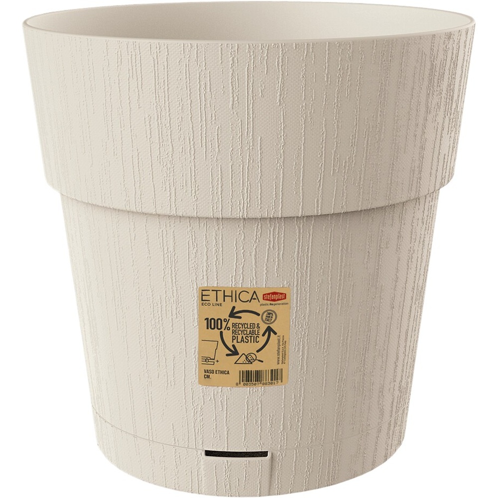 Горшок для растений STEFANPLAST Ethica 25x25 см White