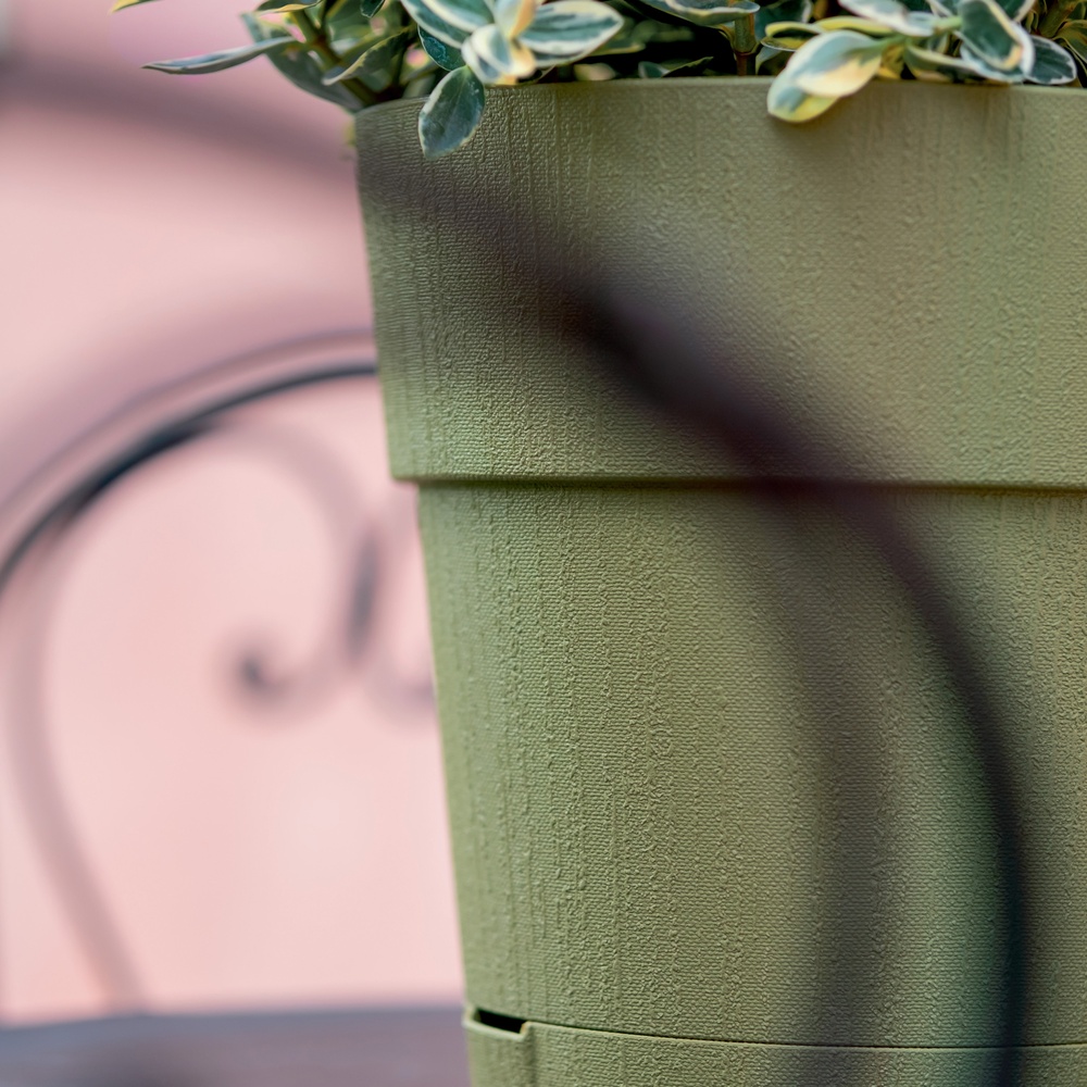 Горщик для рослин STEFANPLAST Ethica 25x25 см Graphite Матеріал поліпропілен