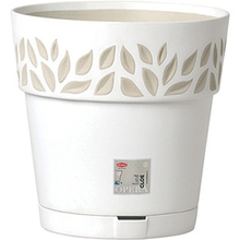 Вазон STEFANPLAST Opera Cloe 20 x 19 см White/Travertine (94050)