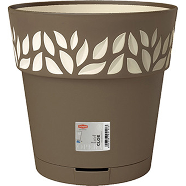 Вазон STEFANPLAST Opera Cloe 20 x 19 см Cappuccino/Vanilla (94079)