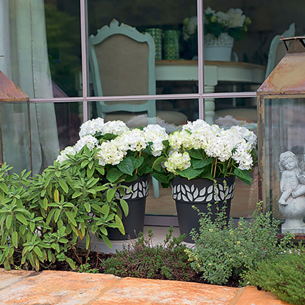 Вазон STEFANPLAST Opera Cloe 25 x 25 см Grey/White (94124) Размеры 25 x 25