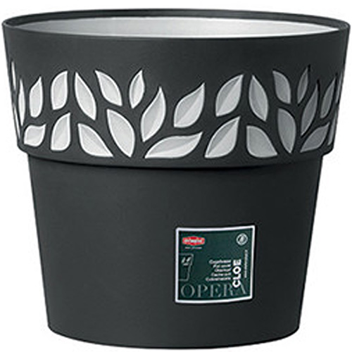 Горшок для растений STEFANPLAST OPERA Cloe 25 x 22 cm Grey (94303)