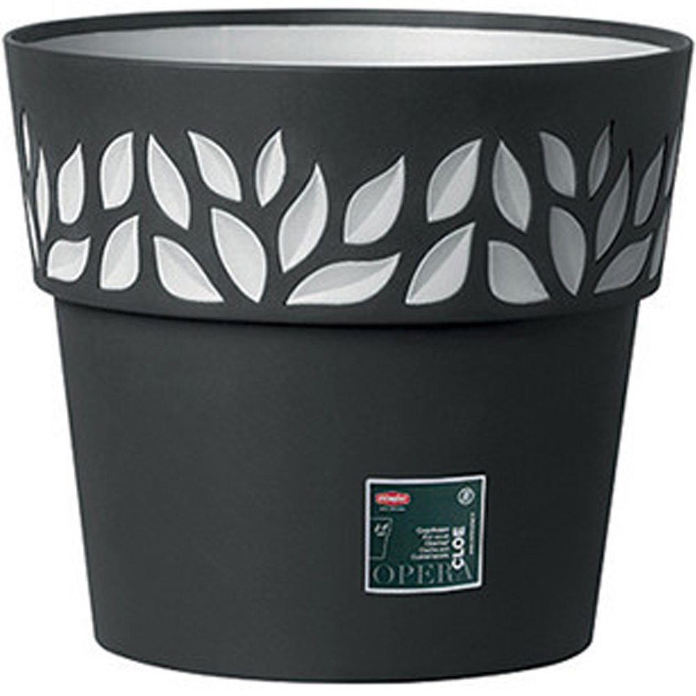 Горшок для растений STEFANPLAST OPERA Cloe 30 x 26 cm Graphite/light gray (94353)