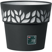 Горшок для растений STEFANPLAST OPERA Cloe 30 x 26 cm Graphite/light gray (94353)