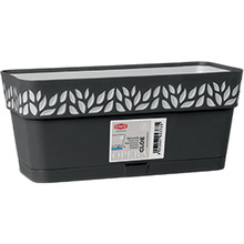 Вазон STEFANPLAST OPERA Cloe 30x13x12см Graphite/light gray (94373)