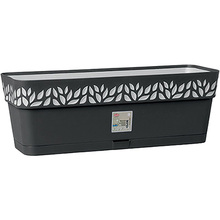 Вазон STEFANPLAST OPERA Cloe 50х18х17cm Graphite/light gray (94403)