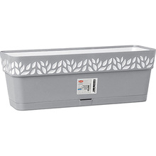 Вазон STEFANPLAST OPERA Cloe 50x18x17см Gray/white (94413)