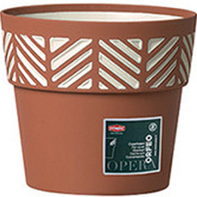 Горшок для растений STEFANPLAST OPERA Orfeo 15x13 cm Terracotta/vanilla (94651)