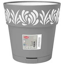 Горшок для растений STEFANPLAST OPERA Gaia 15см Gray/White (88301)