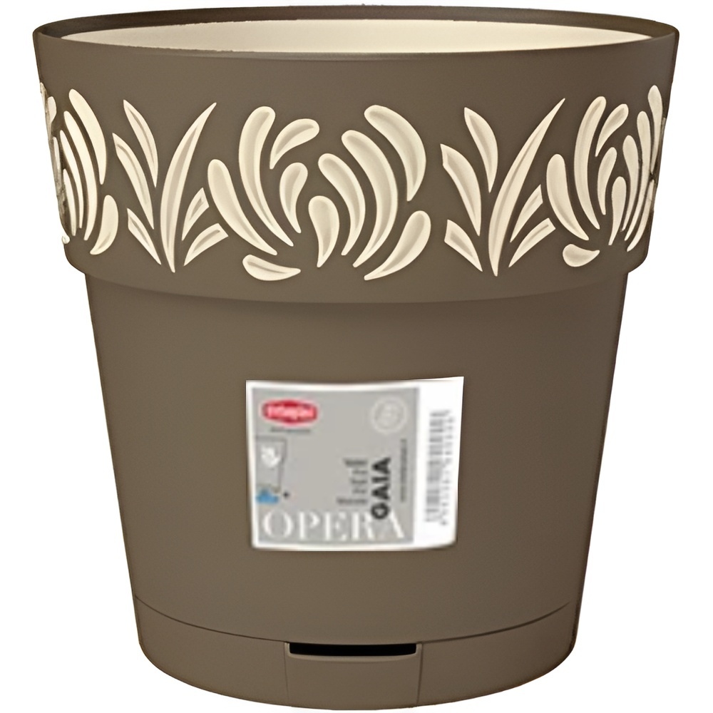 Горшок для растений STEFANPLAST OPERA Gaia 15см Cappuccino/Vanilla (88302)