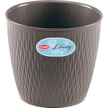 Горщик для рослин STEFANPLAST Liberty 16 х 15 см Grey (87162)