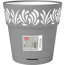 Горшок для растений STEFANPLAST OPERA Gaia 20см Gray/White (88401)