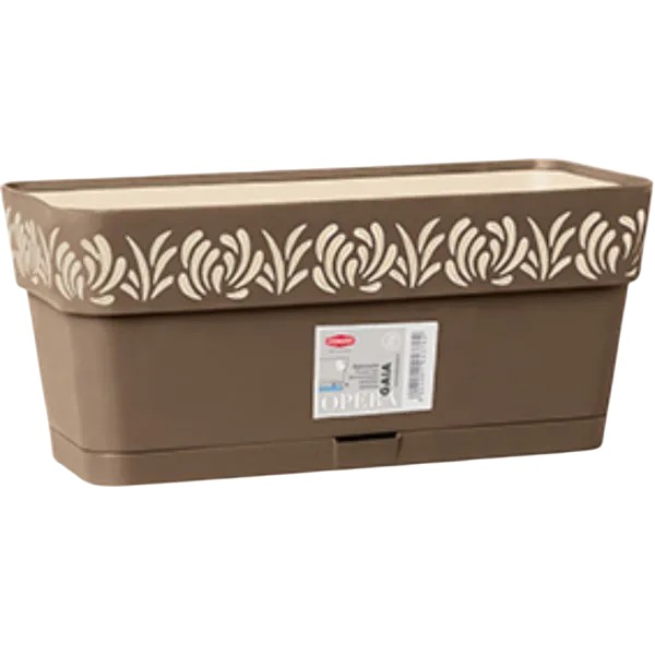 Вазон STEFANPLAST OPERA Gaia 2.7 л Cappuccino/Vanilla (88702)