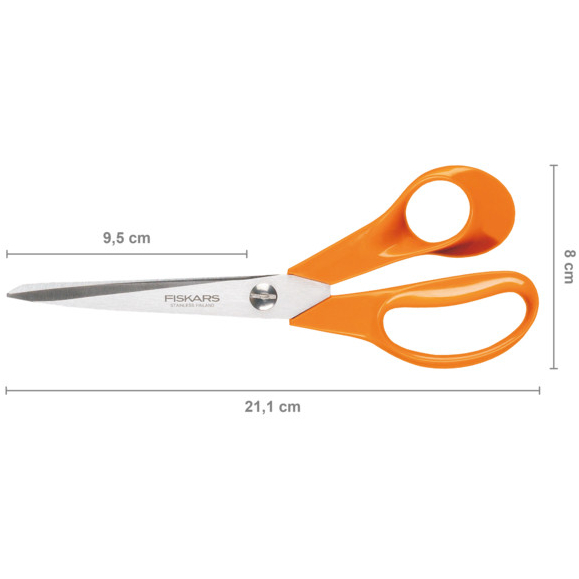 Ножницы для шитья FISKARS Fiskars Classic 21 см (1005148) Материал пластик