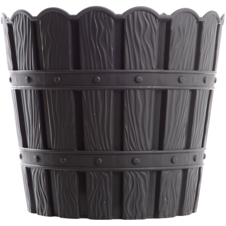 Горшок для растений VIOLET HOUSE 1054 Bamboo Antrasit 1.2 л Gray
