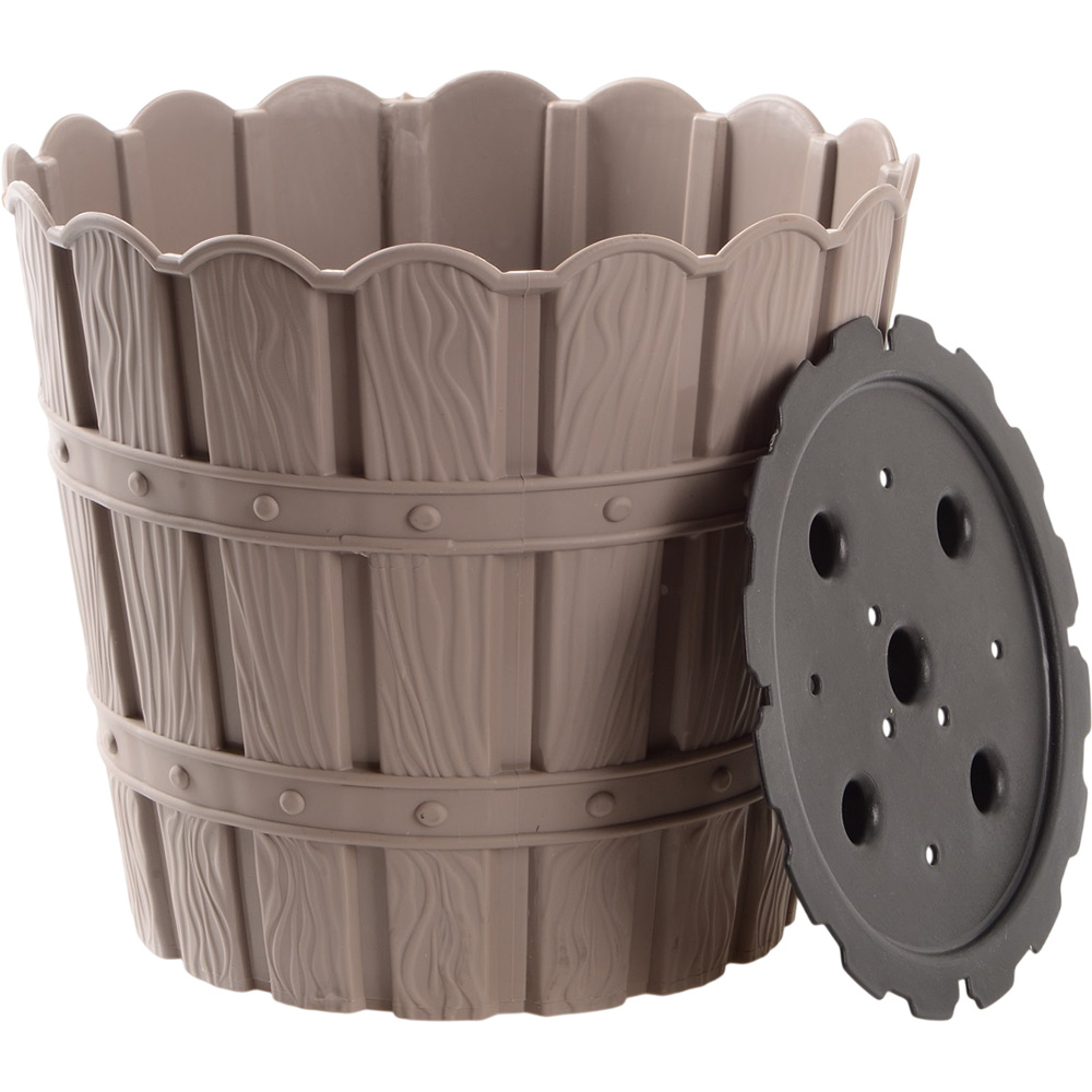 Горшок для растений VIOLET HOUSE 1048 BAMBOO CAPPUCCINO 7 л Материал полипропилен