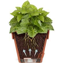 Вазон SANTINO Latina с картриджем 11,5 л Anthracite (2002945)